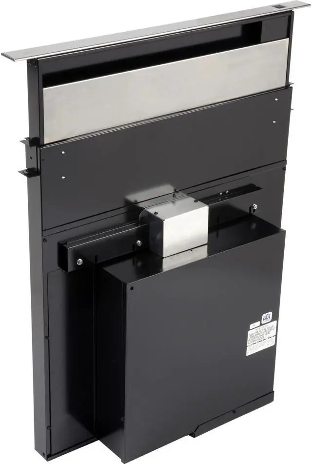 Alt view image 3 of 12 - Broan 273003 500 CFM 30" Wide Stainless Steel Downdraft Range Hood with Adjustab