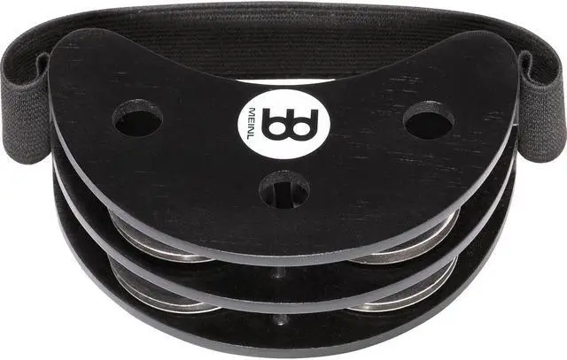 Alt view image 3 of 9 - Meinl FJS2S-BK Foot Tambourine Steel Jingles, Black