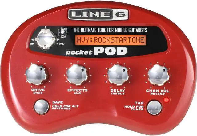Alt view image 5 of 20 - Line 6 Pocket POD - Mini Guitar Amp Modeler Guitar Multi-Effect