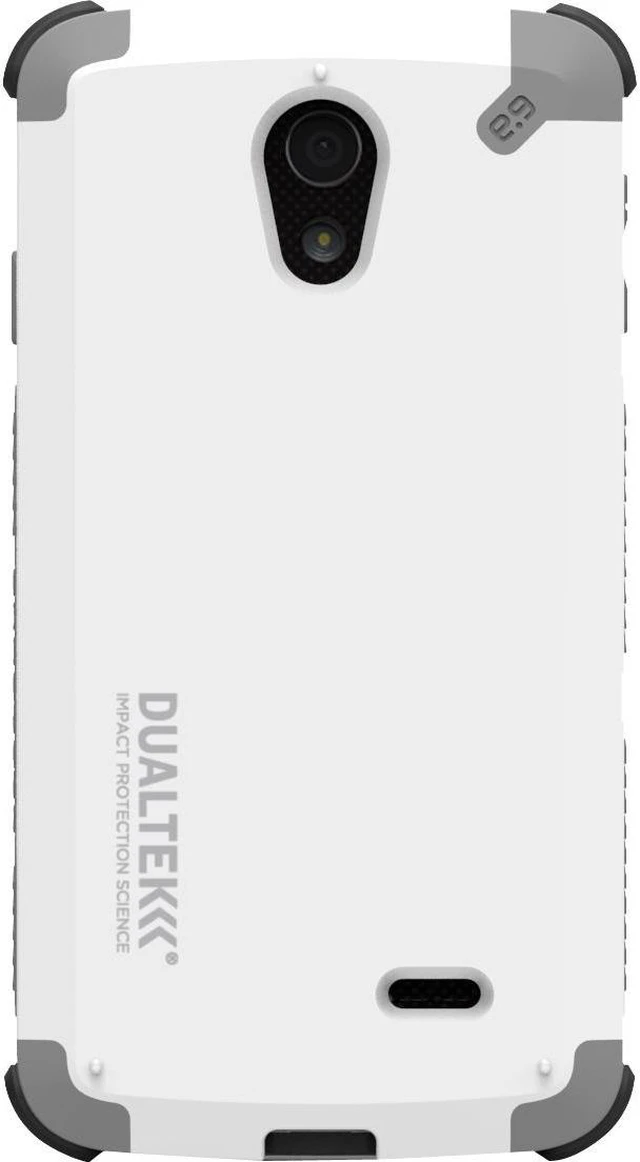 Alt view image 3 of 7 - PureGear White DualTek Extreme Shock Case for LG Lucid 3 60659PG