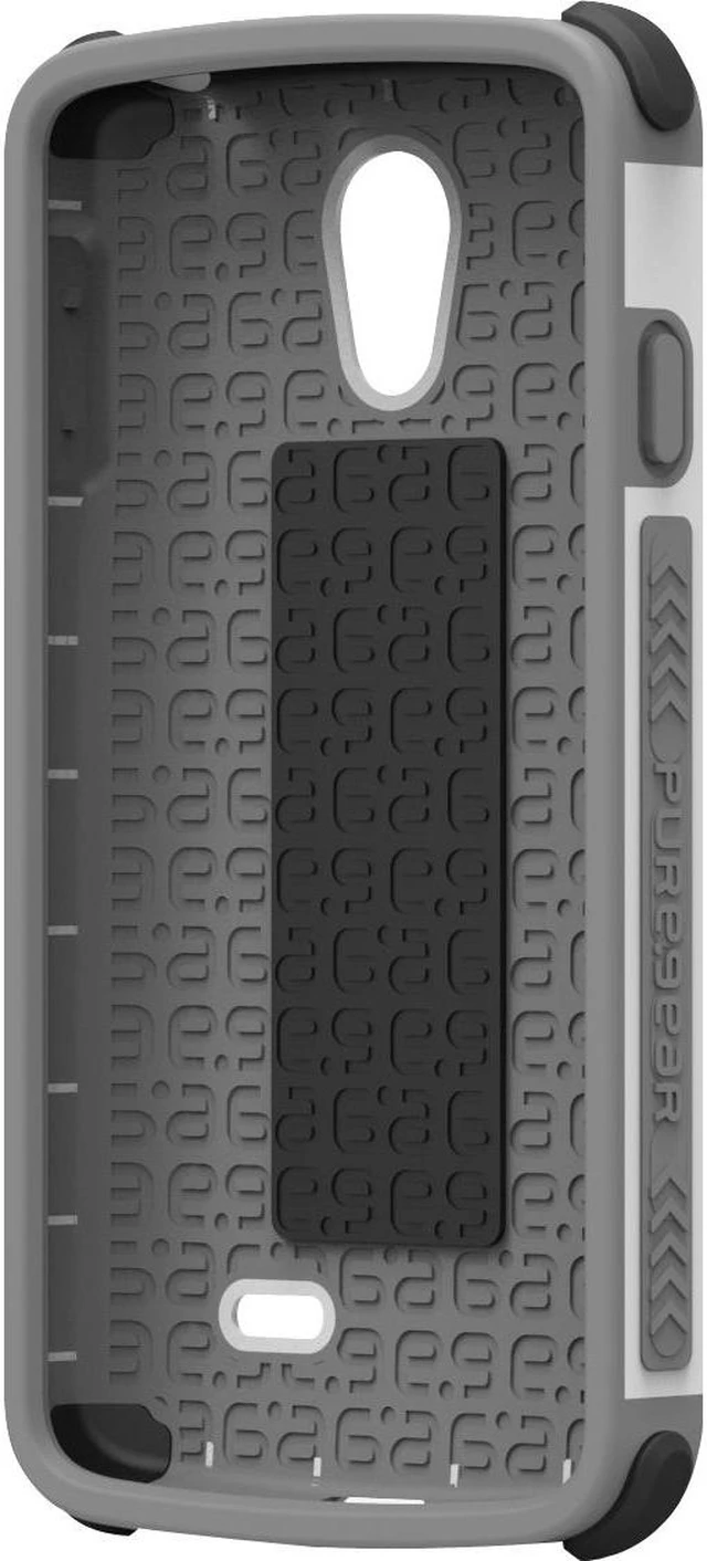 Alt view image 6 of 7 - PureGear White DualTek Extreme Shock Case for LG Lucid 3 60659PG