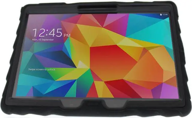 Alt view image 9 of 14 - Gumdrop Cases Hideaway Stand for Samsung Galaxy Tab S 10 Rugged Tablet Case Shock Absorbing Cover Black/Black SM-T800