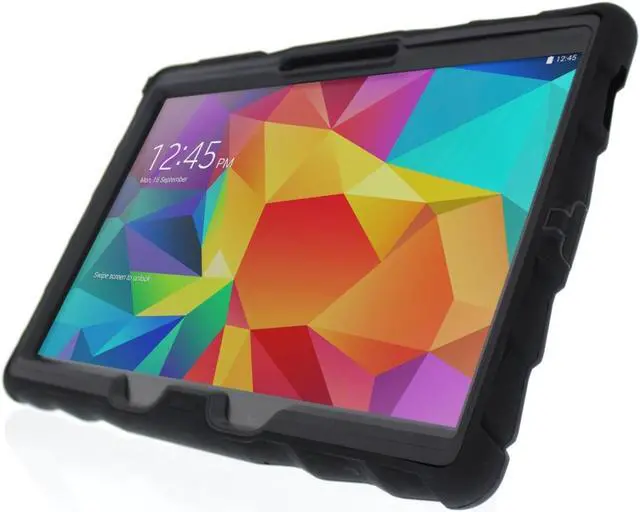 Alt view image 7 of 14 - Gumdrop Cases Hideaway Stand for Samsung Galaxy Tab S 10 Rugged Tablet Case Shock Absorbing Cover Black/Black SM-T800