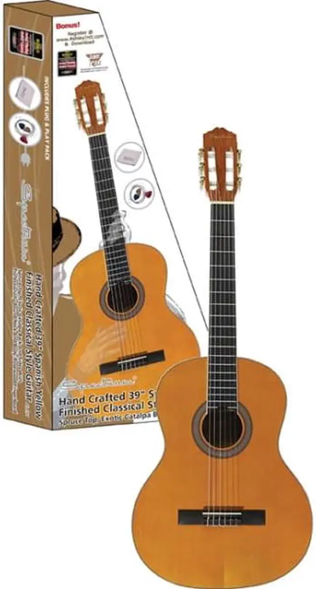 Alt view image 3 of 3 - Spectrum AIL 39Y Classical Style Spanish Yellow Acoustic Guitar