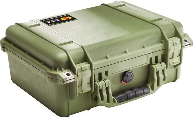 Alt view image 3 of 9 - Pelican 1450 Case with Foam (Olive Drab)