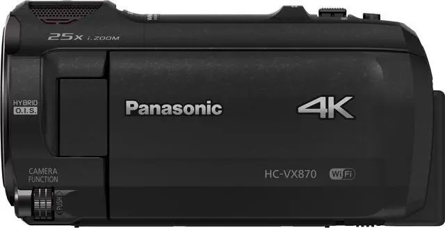 Alt view image 12 of 20 - Panasonic HC-VX870 4K Ultra HD Camcorder #HC-VX870K