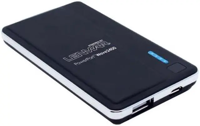 Alt view image 11 of 11 - Lenmar PowerPort Wave 2400 mAh External Battery and Charger for Smartphones
