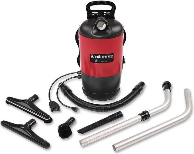 Alt view image 2 of 6 - Sanitaire SC412A Commercial Backpack Vacuum Red
