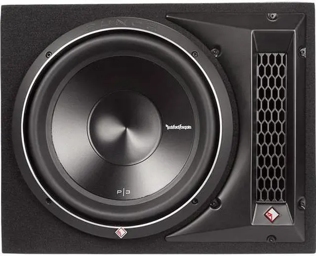 Alt view image 7 of 20 - Rockford Fosgate P3-1X12 12" 1200W  Single Loaded Vented Subwoofer Sub Enclosure