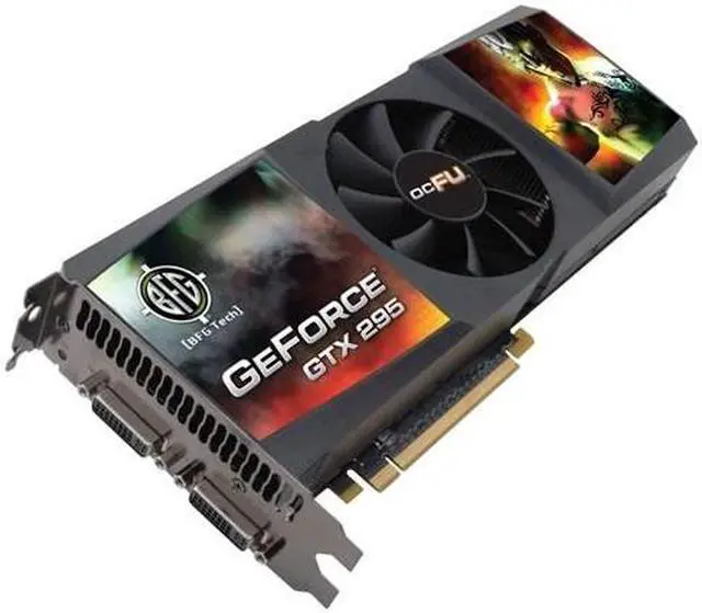 Main image of BFG Tech GeForce GTX 295 1792MB GDDR3 PCI Express 2.0 x16 SLI Support Graphics Card BFGEGTX2951792OCBE