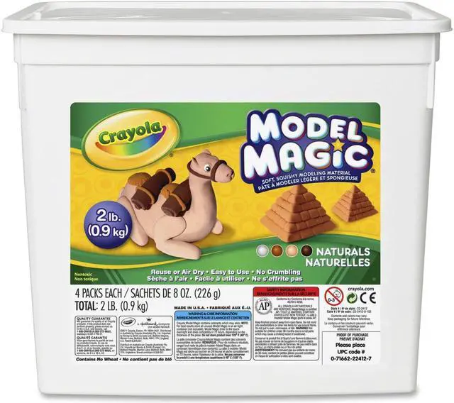 Alt view image 4 of 5 - Crayola Model Magic Modeling Compound Assorted Natural Colors 2 lbs. 232412