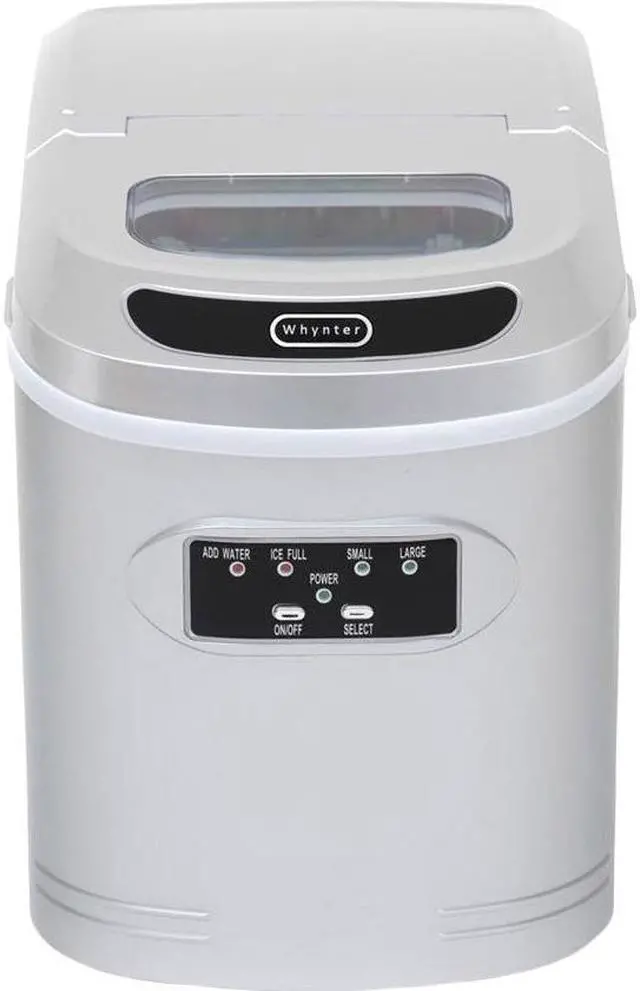 Alt view image 2 of 20 - Whynter IMC-270MS Compact Portable Ice Maker 27 lb capacity - Metallic Silver