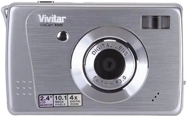 Vivitar ViviCam X025 Black 10.1 MP Digital Camera - Newegg.com