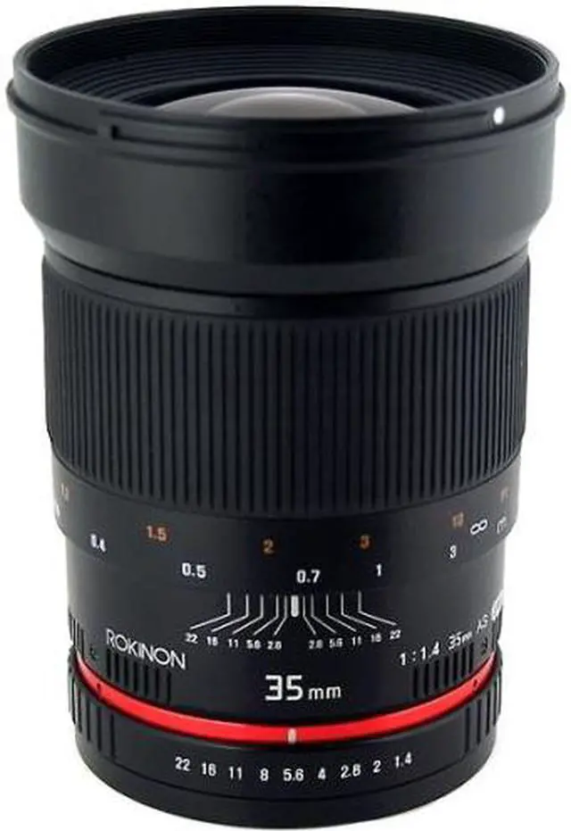 Alt view image 7 of 11 - Rokinon 35mm f/1.4 Wide Angle Lens w/ Automatic Chip for Nikon DSLR Cameras - RK35MAFN