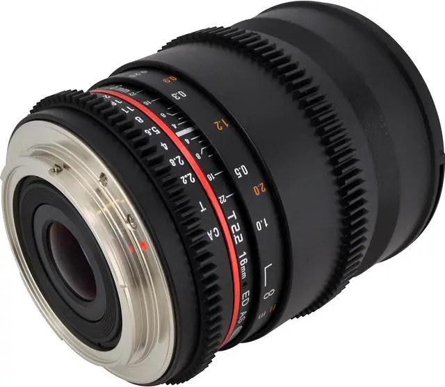 Alt view image 9 of 20 - Rokinon CV16M-NEX 16mm T2.2 Cine Wide Angle Lens for Sony E-Mount Cameras