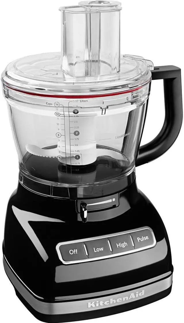 Alt view image 5 of 7 - KitchenAid KFP1466OB 14-Cup Food Processor with Exact Slice System and Dicing Kit - Onyx Black