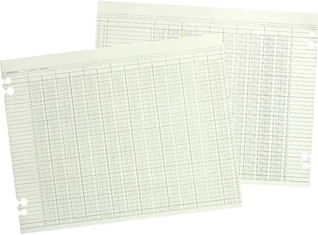 Alt view image 3 of 3 - Acco/Wilson Jones 20-column Prepunch Ledger Paper