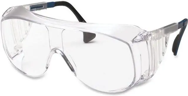 Alt view image 2 of 10 - Uvex 763-S0112 Ultraspec 2001 OTG Safety Eyewear, Clear/Black Frame, Clear Lens