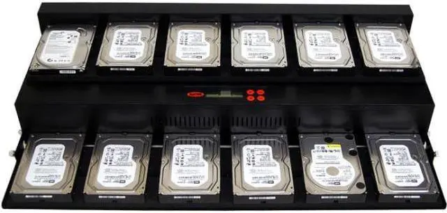 Alt view image 5 of 5 - Systor 1:11 Flatbed SATA Hard Drive Duplicator & Sanitizer - 9GB/Min - Copy & Erase 2.5 SDD Solid State & 3.5 HDD Disks 150MB/Sec (SYS11HDD)