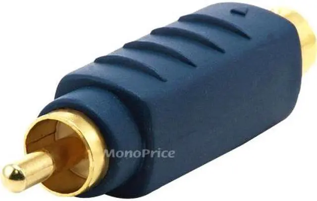 Alt view image 8 of 8 - S-Video (VHS) Male to RCA Male Adapter - Gold Plated (4120)