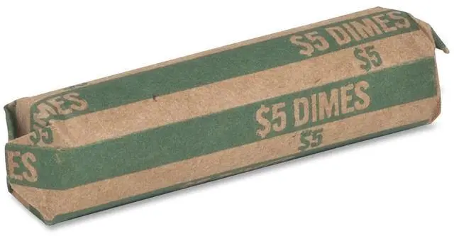 Main image of Sparco Flat $5.00 Dimes Coin Wrapper