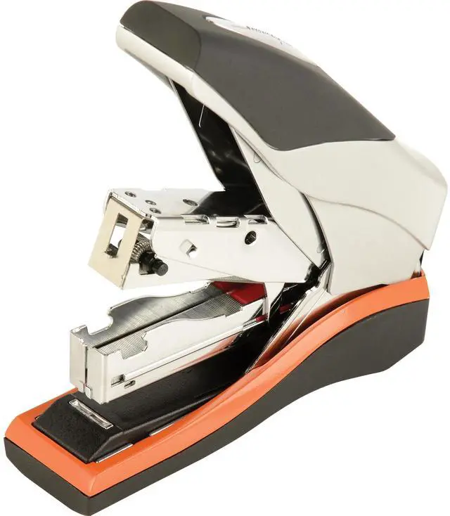 Alt view image 2 of 20 - Swingline Optima 40 Compact Stapler Half Strip 40-Sheet Capacity Black/Silver/Orange 87842