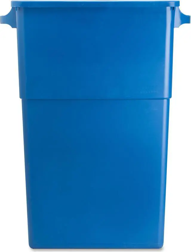 Alt view image 6 of 19 - Genuine Joe Recycling Container 23 Gallon 22-1/2"x11"x30" Blue 57258