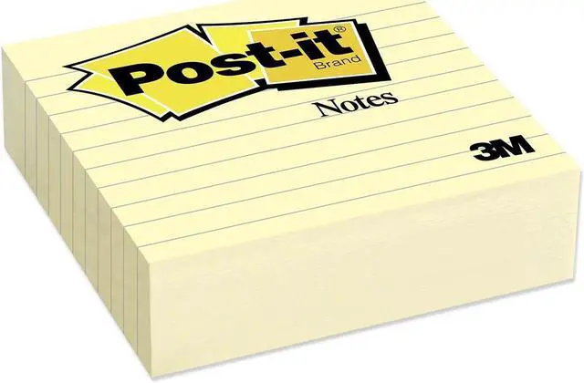 Alt view image 3 of 16 - 3M 675YL Original Notes 4 x 4 Canary Yellow 300 Sheets