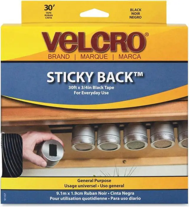 Alt view image 3 of 17 - Velcro Sticky-Back Hook and Loop Fasteners in Dispenser 3/4 Inch x 30 ft. Roll