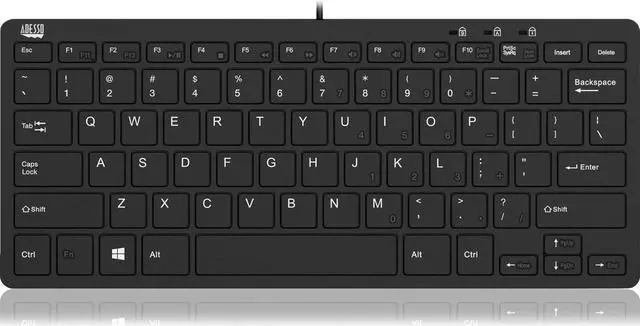 Alt view image 5 of 5 - Adesso SlimTouch 510 - Mini Keyboard with USB Hubs