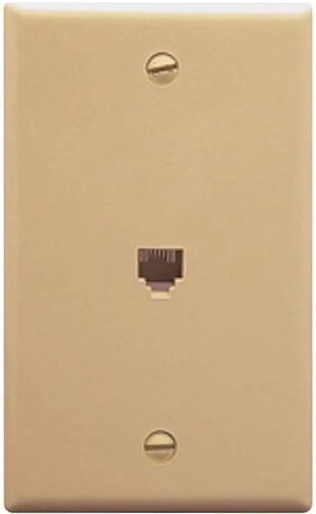 Main image of WALL PLATE, VOICE 6P6C, IVORY