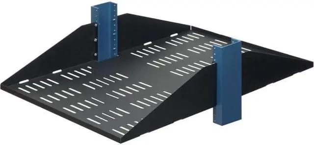 Main image of RackSolutions 3U 2Post Center Mount Shelf - 29" Depth, Flanged Up, Vented Design for Heavy IT Equipment