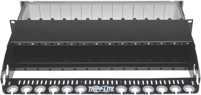 Alt view image 3 of 12 - TRIPP LITE N482-02U High Density Rackmount Fiber Enclosure Panel 14 Cassette 2URM