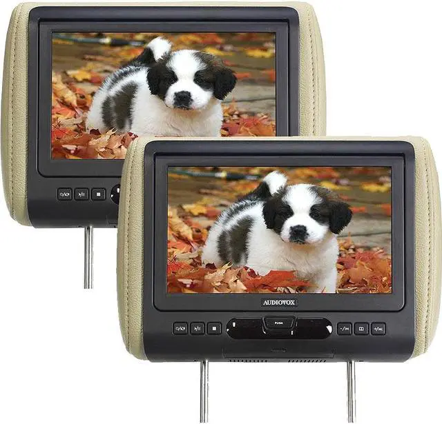 Alt view image 4 of 5 - Audiovox Movies2Go - Two AVXMTGHR9HD 9" Headrest Monitor Systems w/ Built in DVD Players