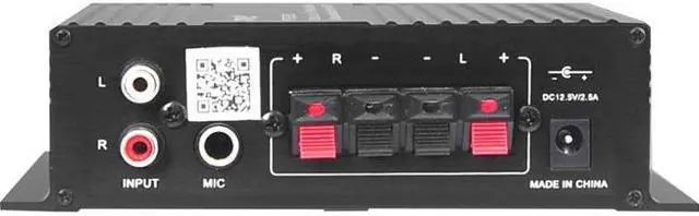 Alt view image 9 of 10 - Pyle PFA220BT Bt Amp Mini Blue Series 120W Mp3/Usb/Sd/Lcd Display/Remote