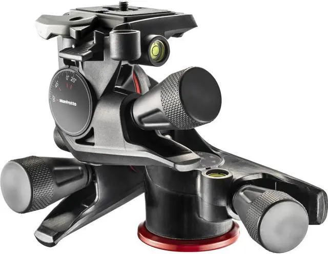 Alt view image 2 of 20 - Manfrotto XPRO Geared Three-Way Pan/Tilt Quick Release Tripod Head
