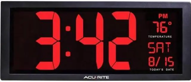 Alt view image 6 of 12 - CHANEY INSTRUMENTS 75127 AcuRite Digit 14.5 Wall Clock
