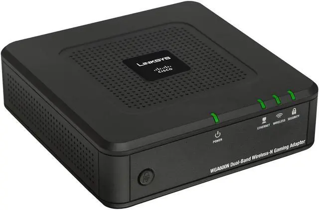 Alt view image 5 of 5 - Linksys WGA600N Dual-Band Wireless-N Gaming Adapter IEEE 802.11a/b/g, IEEE802.11n Draft Ethernet Port