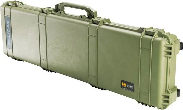 Alt view image 6 of 11 - Pelican 1750 Watertight Protector Gun Case w/ Foam - 50.5in Long Interior, OD Gr