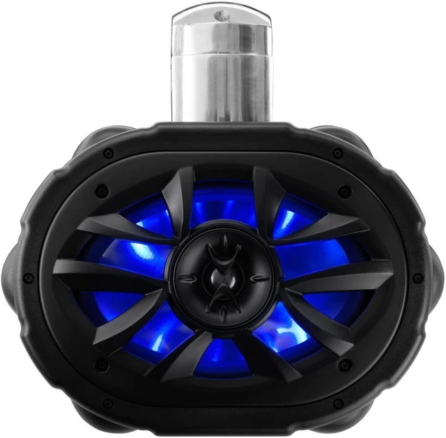 Main image of Boss Audio MRWT69RGB 6 X 9 600-Watt 4-Way Marine Wake Tower Speaker With Rgb Led Lights