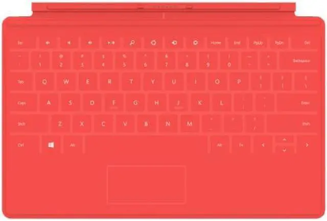 Alt view image 3 of 3 - Microsoft Surface Touch Cover Keyboard (Red) D5S-00003