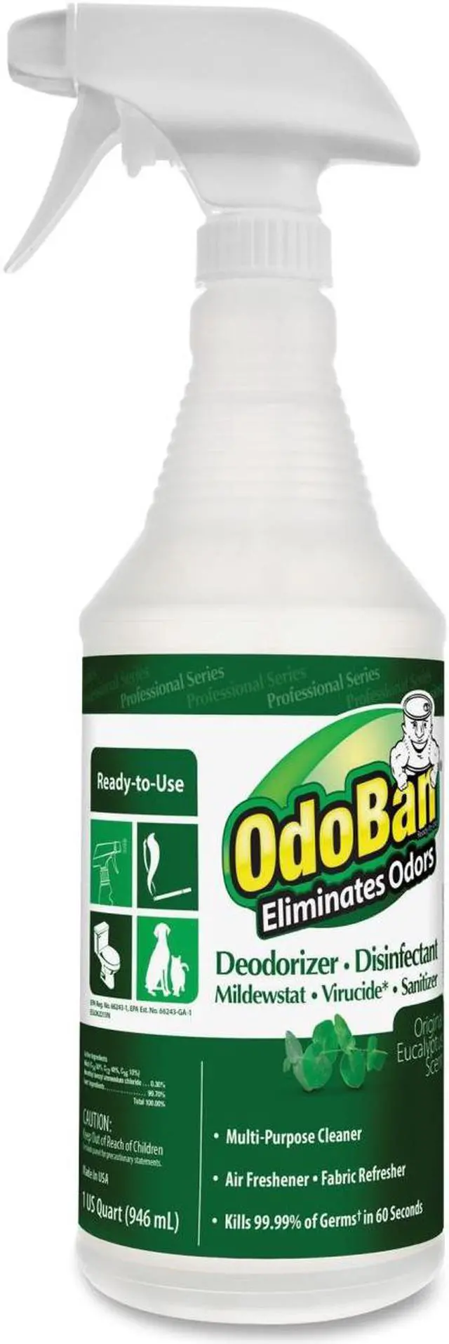 Alt view image 2 of 5 - ODOBAN PROFESSIONAL 910062-Q Deodorizer,Size 32 oz.,PK12