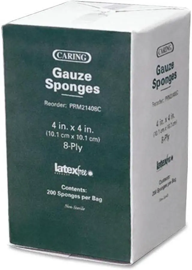 Main image of Caring Woven Non-Sterile Gauze Sponges