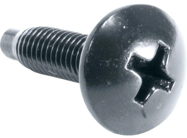 Main image of Middle Atlantic Products HG500 Rackscrews, 10-32, Black Gloss