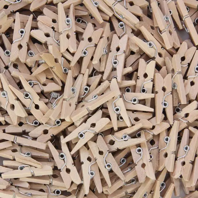 Main image of ChenilleKraft WoodCrafts Natural Mini Clothespins