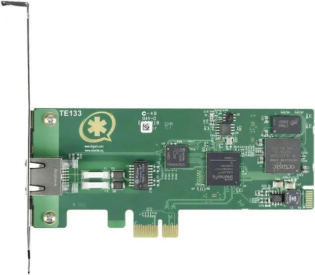 Alt view image 4 of 12 - One (1) Span Digital T1/E1/J1/PRI PCI-Express Card with Hardware Echo Cancellation