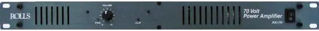 Alt view image 2 of 9 - Rolls RA170 Rack Mount 70V 70 Watt 1U Power Amplifier