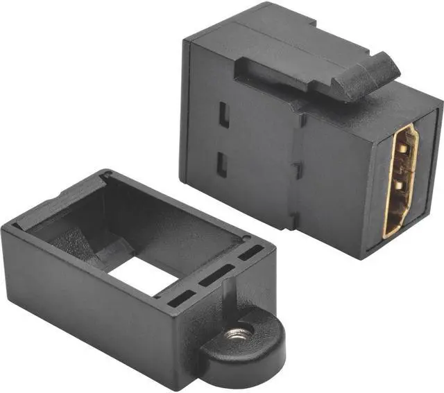 Alt view image 5 of 18 - TRIPP LITE P164-000-KP-BK HDMI Coupler Keystone Panel Mount All-in-One F/F Black