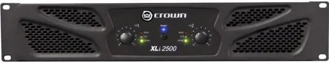 Alt view image 5 of 20 - Crown 2500 Amplifier 1000 W RMS 2 Channel Dark Gray NXLI25000US