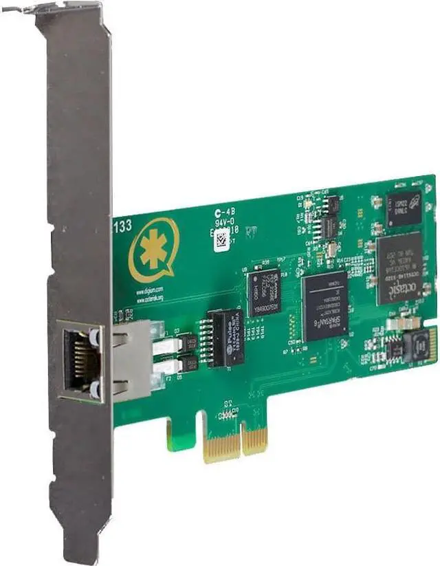 Alt view image 5 of 12 - One (1) Span Digital T1/E1/J1/PRI PCI-Express Card with Hardware Echo Cancellation